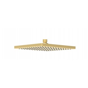 Rosa Square Brushed Gold Shower Head 250mm